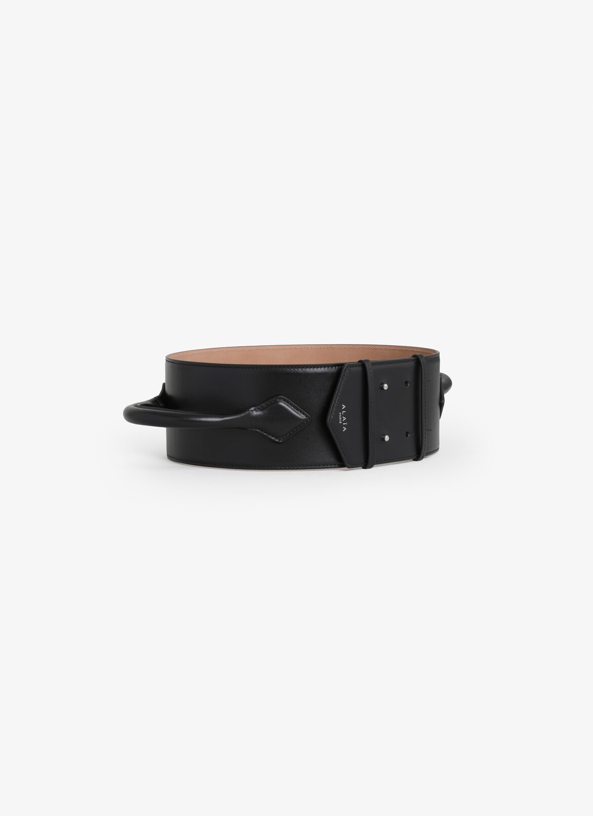 TECKEL HANDLE IN CALFSKIN ALAÏA BLACK TECKEL HANDLE IN CALFSKIN